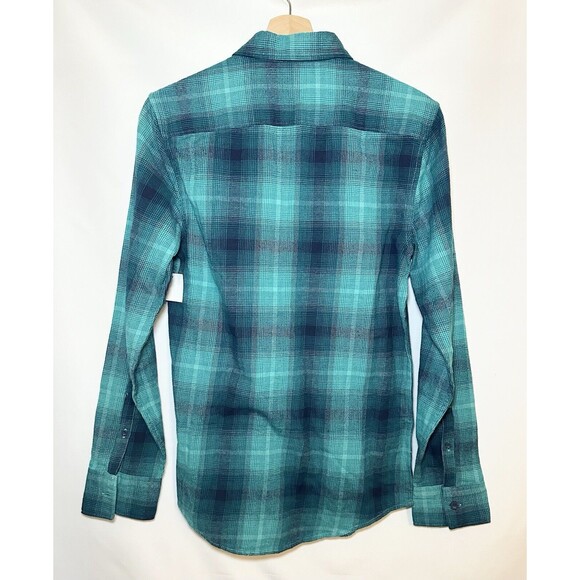 Abound Men's Green Blue Plaid Long Sleeve Button Up Shirt‎ SIZE XX-SMALL NWT - Picture 2 of 8